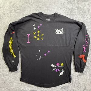 Cirque du Soleil Kooza Spirit Jersey M Black Long Sleeve Cotton Embroidered Art